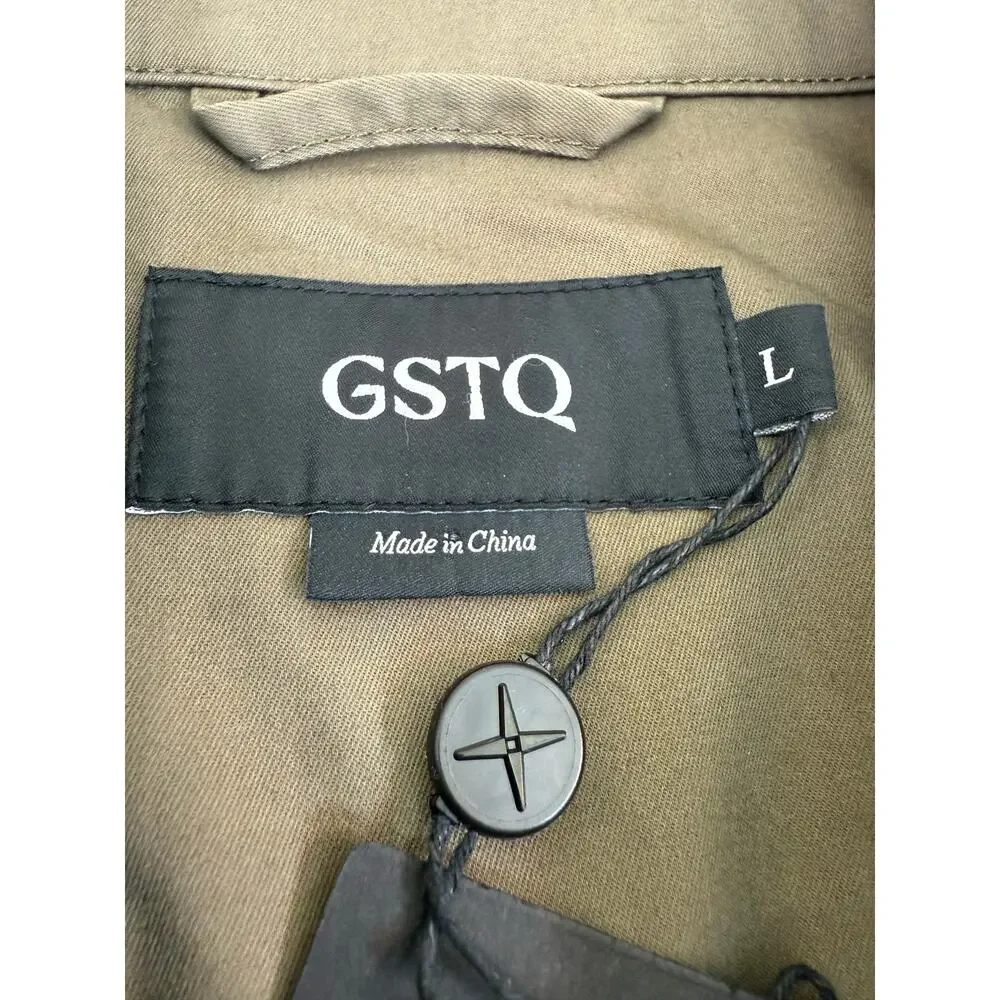 GSTQ Taupe Canteen Utility Jacket NWT Size Large Minimalist Military Chore Coat - Picture 6 of 12